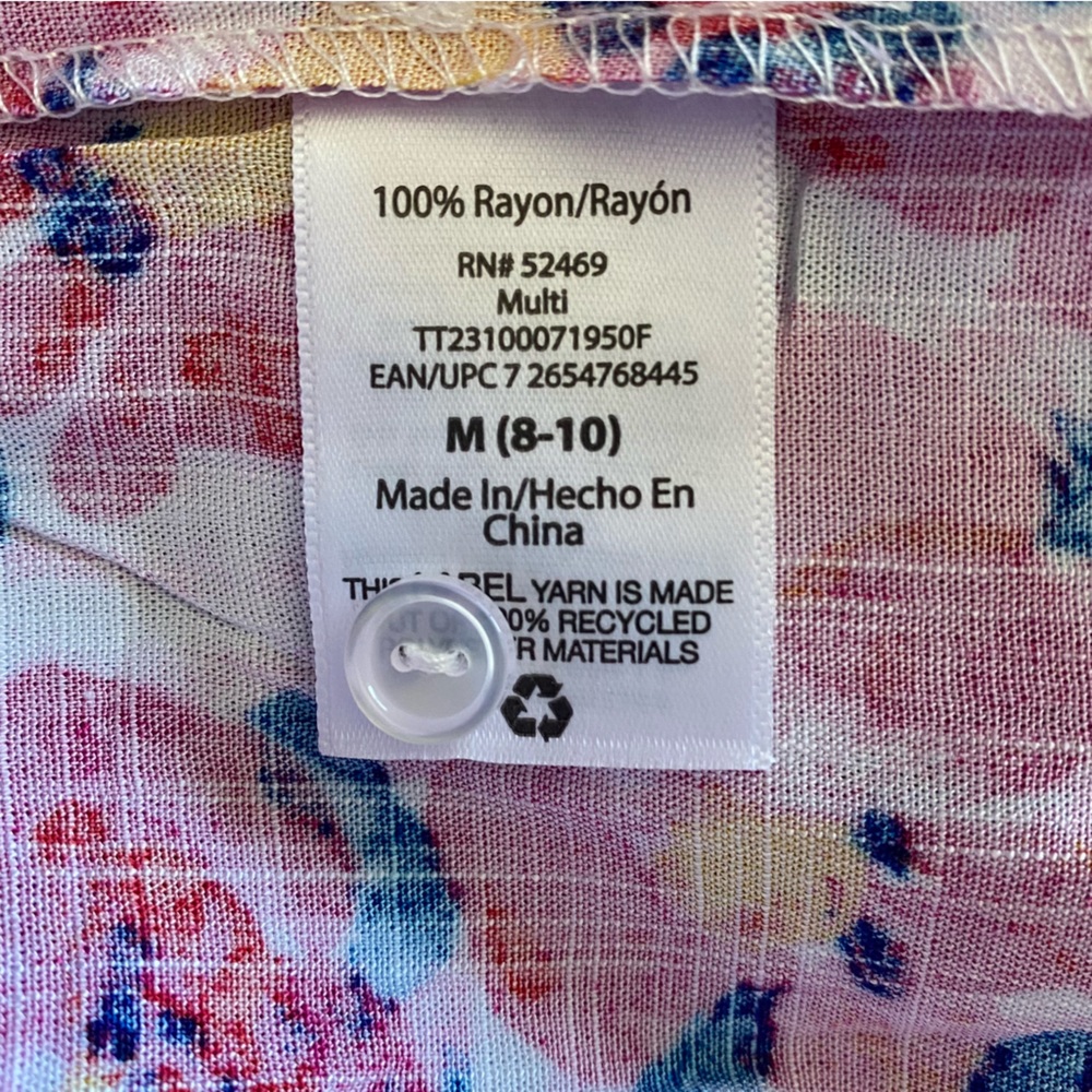 Time and Tru NWOT Pink Floral Tank Top Medium - Picture 10 of 12